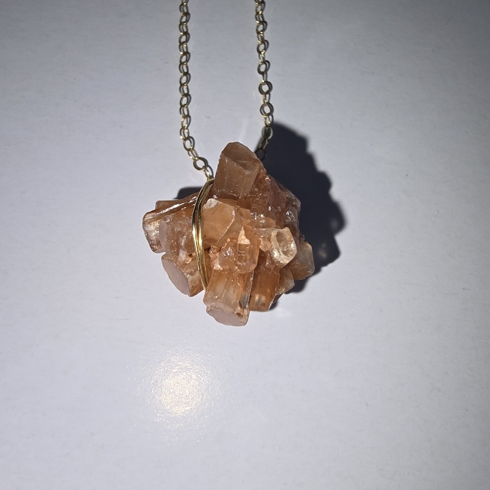 Aragonite necklace